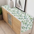 thumbnail image 4 of Green Leaves Table Runner - 60 Inch Long, Kitchen Dining Table Runner Dresser Scarves, Botanical Spring Country Watercolor Farmhouse Decor for Coffee Tables Wedding Party Banquet, 4 of 8