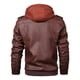 thumbnail image 3 of Chaqueta de motociclista de cuero sintético para hombre, chaqueta elegante, reflectante, retro, informal, de moda, para primavera y otoño, 3 of 5