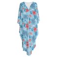 thumbnail image 6 of XYZCANDO Kaftan Dresses for Women V-Neck Swimsuit Cover Up Plus Size Beach Caftan Lounge Dress Flowy Batwing Sleeve Beach Cover Ups Octopuses Print Resort Wear for Travel Vacation, 6 of 7