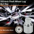 thumbnail image 2 of Tuerca de bloqueo de llanta 322 para Mercedes-Benz, herramienta de extracción de llave de bloqueo de llanta antirrobo 1 Pc, 2 of 6