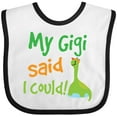 thumbnail image 3 of Inktastic My Gigi Said I Could Grandson Dinosaur Boys Baby Bib, 3 of 4