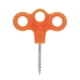 thumbnail image 1 of Clavijas para acampar al aire libre, 5 uds., tornillo con punta, gancho, cuerda, hebilla, clavija para tienda (naranja), 1 of 9