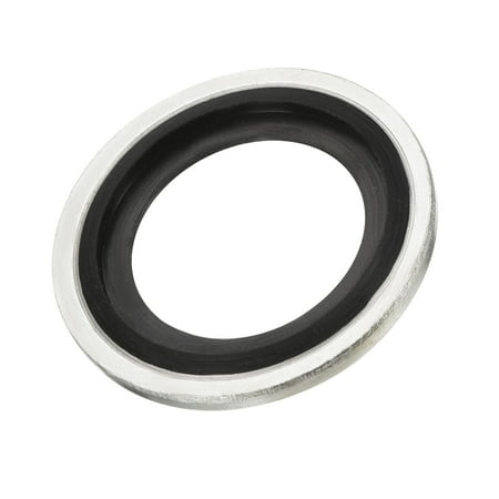 

Uxcell M18 24.8x18.7x2mm Carbon Steel Nitrile Rubber Bonded Sealing Washers 12 Pack