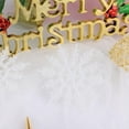 thumbnail image 3 of 12pcs Christmas Snowflake Ornaments Plastic Glitter Snow Flakes Ornaments for Winter Christmas Tree Decorations Craft Snowflakes Decor, 3 of 7