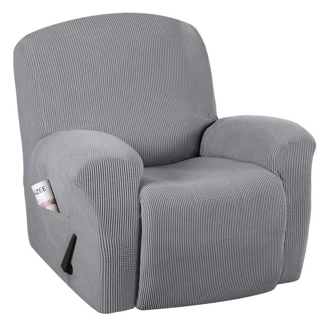 Housse Extensible pour Fauteuil Inclinable en Spandex Jacquard 1 Pce 2024 Bleu Marine