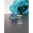 thumbnail image 4 of 7mm-10mm Natural Sky Blue Topaz or Swiss Blue Topaz Heart Cut Ring, Sterling Silver, Made To Order, Jewelry Gift, 4 of 4