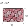 thumbnail image 2 of Pink Dahlia Pinnata Flowers Doormats Bathroom Floor Mat Lightweight Non-Slip Area Rugs Entrance Front Door Rug for Outdoor Garden Kitchen Bedroom 23.6" x 15.7" Home Decor, 2 of 7