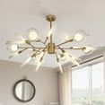 thumbnail image 4 of FINE MAKER Sputnik Chandelier 24-Light Chandelier Light Fixture for Living Room Dining Room Bedroom Entryway Foyer, 4 of 14