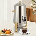 thumbnail image 3 of Commercial Hot Drink Dispenser, 3.43Gal Stainless Steel Urn with Dual Heating System, Adjustable Temperature 95-185°F for Events, 3 of 14