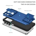 thumbnail image 6 of CCSmaller for Samsung Galaxy A05S Case with Slide Camera Cover, [ Snug Touch ] Heavy Duty Rugged Shockproof Slim Matte Case with Kickstand for Samsung Galaxy A05S LTT Blue, 6 of 8