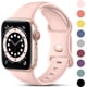 thumbnail image 1 of Compatible con Apple Watch Band 38 mm, 40 mm, 41 mm, 42 mm, 44 mm, 45 mm, 49 mm, pulseras de silicona de repuesto para iWatch Series 8, 7, 6, 5, 4, 3, 2, 1 SE Ultra, 38 mm/40 mm/41 mm-S/M, rosa Rojo Verde MX-0132918FYD, 1 of 5