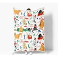 thumbnail image 4 of Christmas Cat Blanket for Cat Lovers, Funny Cute Xmas Cartoon Kitten Blankets for Kids Girls Women, Winter Holiday New Year Cozy Soft Flannel Throw Blanket for Sofa Couch Bed Travel Decor, 50X60IN, 4 of 5