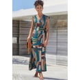 thumbnail image 3 of LASCANA Women's Wrap Maxi Dress Tie, 3 of 5