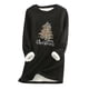 thumbnail image 1 of Camisas Navideñas Para Mujer, Camisetas de Manga Larga, Sudadera de Lana Gruesa, Ropa Interior Cálida de Cuello Redondo Con Estampado de Terciopelo Odeerbi  ODB201178, 1 of 5