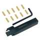 thumbnail image 3 of Herramientas de Ranurado de Torno de Metal Portaherramientas de Inserción de Torno con Inserciones de Baoblaze Herramienta de ranurado de torno, 3 of 8