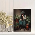 thumbnail image 2 of Qisvanset 12x16 Inch Cowboy Smoking Charcoal Sketch Canvas Print Wall Art, 2 of 5