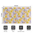 thumbnail image 5 of Lemon Fruit Crystal Velvet Non-slip Floor Mat, Entryway Doormat Durable Low-Profile Mat Home Decor, Mats Washable Kitchen Bathroom Laundry Bedroom Living Room Door Mat 30x17in, 5 of 7