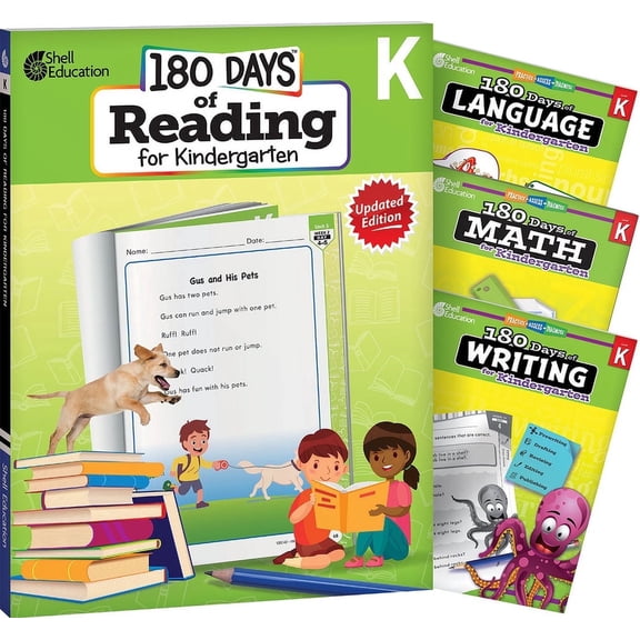 180 Days™: Reading, Math, Writing, & Language Grade K: 4-Book Set (Other)