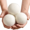 thumbnail image 5 of OIUR 6/12Pcs Wool Dryer Balls 6/7/8CM 3 Sizes Organic Natural Fabric Softener Reduce Drying Time Hypoallergenic Reusable Hand-Felted Laundry Balls, 5 of 7