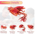thumbnail image 3 of 3D Printed Dragon Animals,Feathered Wyvern, Dinosaur Toys,3D Printed Articulated Fidget Dragon - Desktop Pet (Thunderclaw), 3 of 7