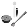 thumbnail image 2 of Cápsulas de Cápsulas de Café, con Cucharas, Fáciles de Limpiar, para Preparar Un Café, Reutilizables, Portafiltros, Filtros, Vaso para Máqui 180ml Sunnimix Filtros de café, 2 of 7
