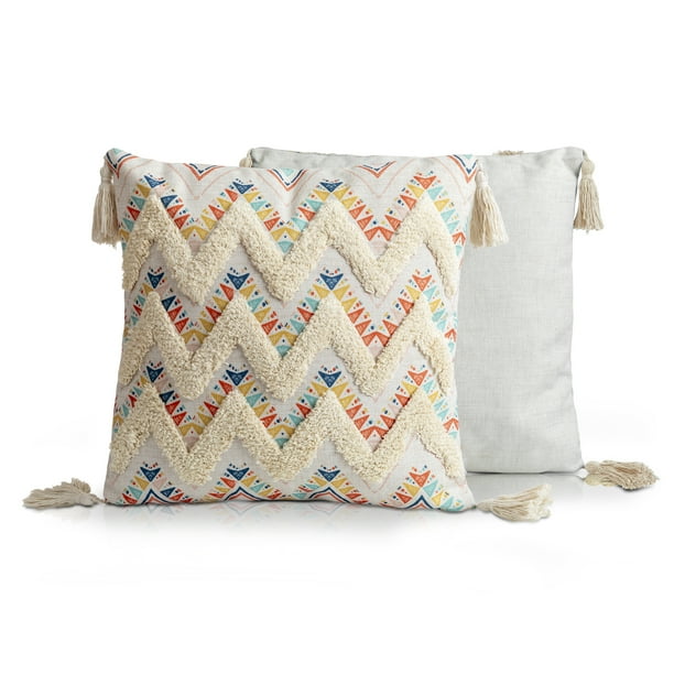 Cojines Decorativos Sala Yellow Mellow Raga Boho Style 2 Pzs