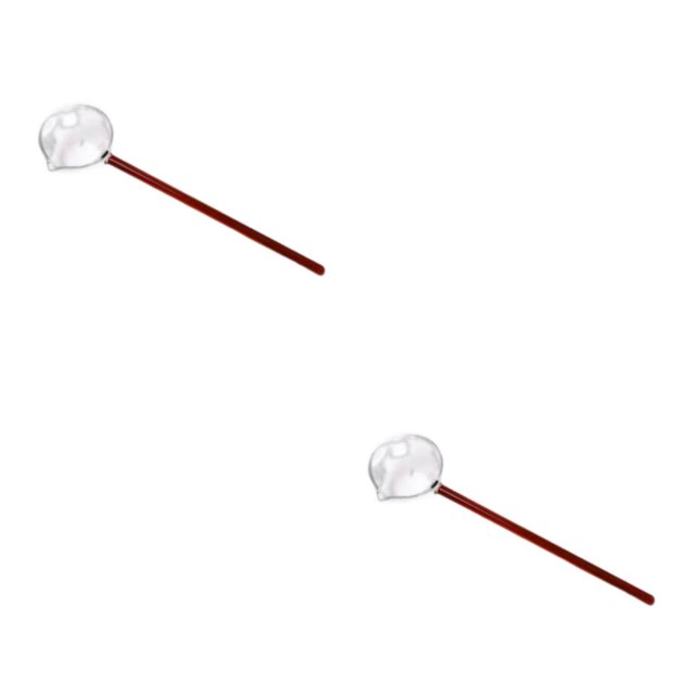 Guardoinrt Ladle Spoon for Cooking Sauces and Gravy in Restaurants Red 252x62mm 2Set