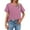 Purple, variant on yunLCZ Women Shirts Short Sleeved T Shirt For Women In Summer 2025 Large Size Loose Fit Belly Covering Slimming And Versatile Top