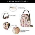 thumbnail image 4 of FORMRS Crossbody Bag for Women Quilted Travel Shoulder Cell Phone Purse with Chain Strap Handbag, Pink Ice Cream Pattern, 4 of 7