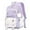 Light Purple, variant on gcong Lightweight School Backpack With Cute Animal Print And Comfortable Straps For Daily Use Light Purple