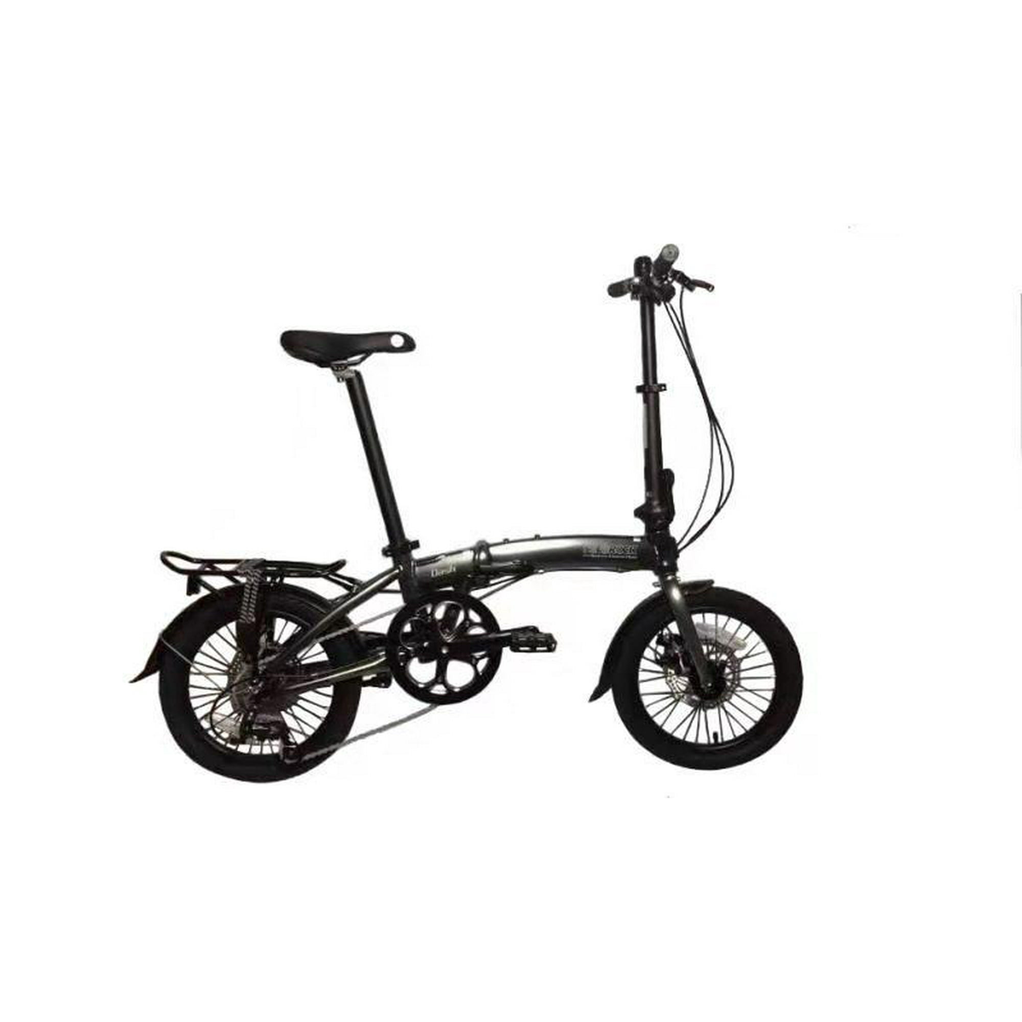 Dash SOLOROCK 16 8 Speed Aluminum Folding Bike Disc Brake Gray Walmart