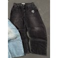 thumbnail image 1 of Vaqueros holgados de pierna ancha con degradado retro americano para hombre, Vaqueros rectos de gran tamaño para primavera y otoño, 1 of 5