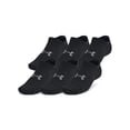 thumbnail image 4 of Pack de 6 calcetines Under Armour Essential No Show, unisex, negros, XL, 4 of 4