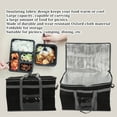 thumbnail image 3 of Insulated Grocery Bag, Foldable Reusable Wide Application Heat Insulation Cooler Bag  For Camping, 3 of 8