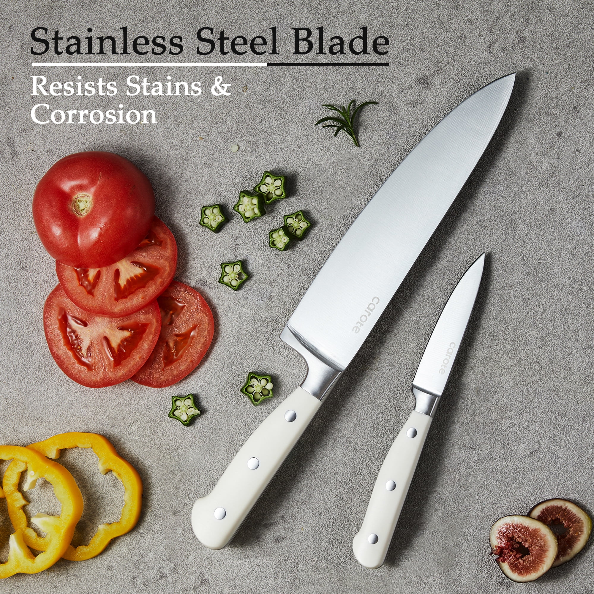 Bob Kramer Stainless Damascus Knife Block Set - 14 Piece – Cutlery and More