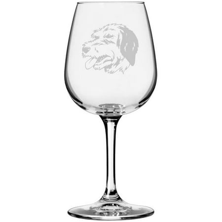 

Bosnian Coarse Haired Hound Barak Dog Themed Etched 12.75oz Libbey Wine Glass