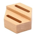 thumbnail image 2 of Wood Holder Jewelry Accessories Gifts Display Engagement Shop Hexagon 2 Slot, 2 of 8