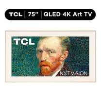 TCL 75" Class NXTVISION TV QLED 4K Smart Google TV and Flush Wall Mount (NEW 2024) - Art TV, Matte Anti-Glare Screen, 144Hz - 75A300W