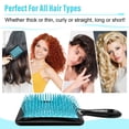 thumbnail image 4 of Aliver Hairbrush for Wet & Dry Use, Vented Detangling Hair Brush, Quickly Detangles and Smooths Hair, Faster Blow Drying, Hair Styling Brush - Blue, 4 of 10