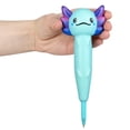 thumbnail image 2 of Bolígrafo Squishy Axolotl de 8 cm, 3 unidades, para oficina, escuela y fiestas, 2 of 7