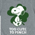 thumbnail image 3 of Peanuts - Too Cute To Pinch - Toddler And Youth Short Sleeve Graphic T-Shirt, 3 of 6