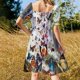 thumbnail image 5 of Vestido de manga corta Butterfly Woods, vestido holgado de verano, vestido de fiesta de noche, 5 of 7