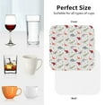 thumbnail image 6 of Pofeuu Cute Dinosaur Print Coasters for Drinks, 4Pack PU Leather Coasters, Bar Drink Coasters for Tabletop Protection, Furniture from Damage-Square, 6 of 6