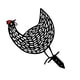 thumbnail image 1 of Bewildely 1 pieza de estaca de pollo, arte de patio, estaca de hueca acrílica, decoración impermeable para césped y jardín Decoración del hogar B Bewildely HA003969-01, 1 of 1