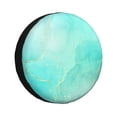 thumbnail image 1 of Balery Cyan Mint Marble Cubiertas para Neumáticos - Protector Resistente para Neumáticos de Camioneta, SUV, Remolque, Camper y RV-15 inch, 1 of 6