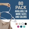 thumbnail image 5 of Set de colgador de ropa Lifemaster de plástico, 80 piezas, color blanco, 5 of 5