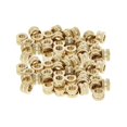 thumbnail image 1 of Wekity M4x4mm Female Thread Knurled Nuts Hx6mm OD Brass Threaded Insert Embedment Nuts Hydraulic Welded Joint Injection Molding Assortment Kit for 3D Printing Injection Molding 50PCS-0621, 1 of 5