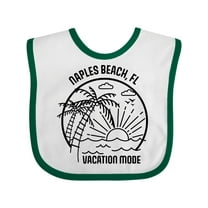 Inktastic Summer Vacation Mode Naples Beach Florida Boys or Girls Baby Bib