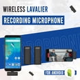 thumbnail image 5 of Wireless Lavalier Microphones for Android Phones with Charging Case, Perfect for YouTube TIK Tok Live Streaming Vlog, 5 of 6