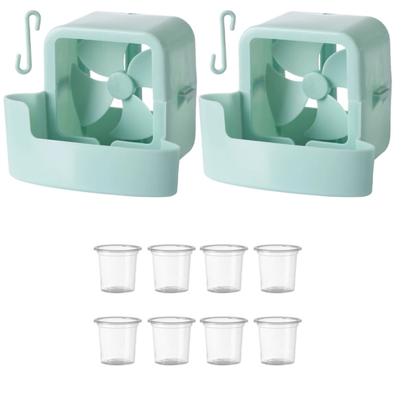 2-Piece Electric Fan Set With Adjustable Head Cooling Table Fans Summer Bundle